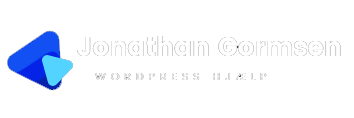 Logo fra Jonathan Gormsens hjemmeside, hvor han tilbyder wordpress hjælp og hjemmesider til en fair og ordentlig pris.